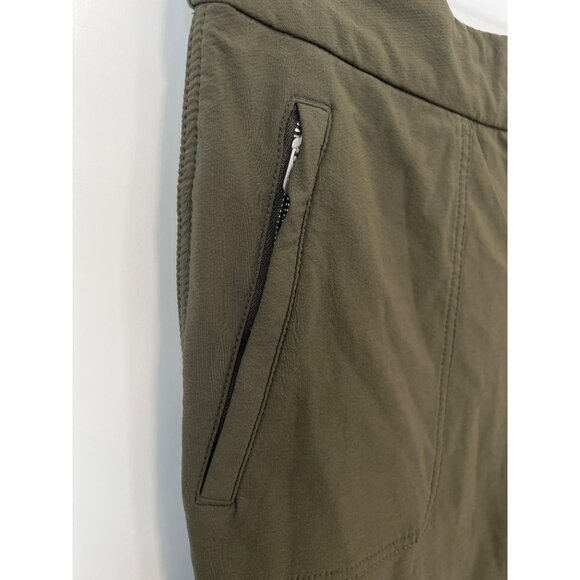 Athleta Wander Cargo Skinny Pant Size 16T Pull On Olive Green Active Athleisure - Picture 4 of 9